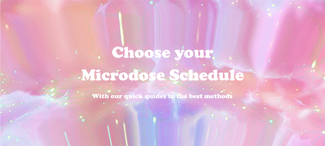 Microdose schedule diagram